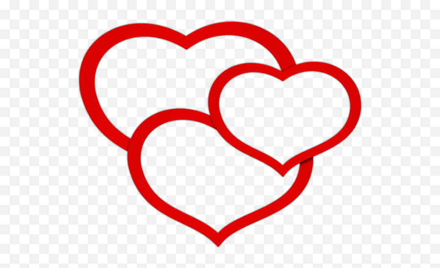 Heart Png Free Images Download - Triple Heart Png Emoji,Hert Emoji