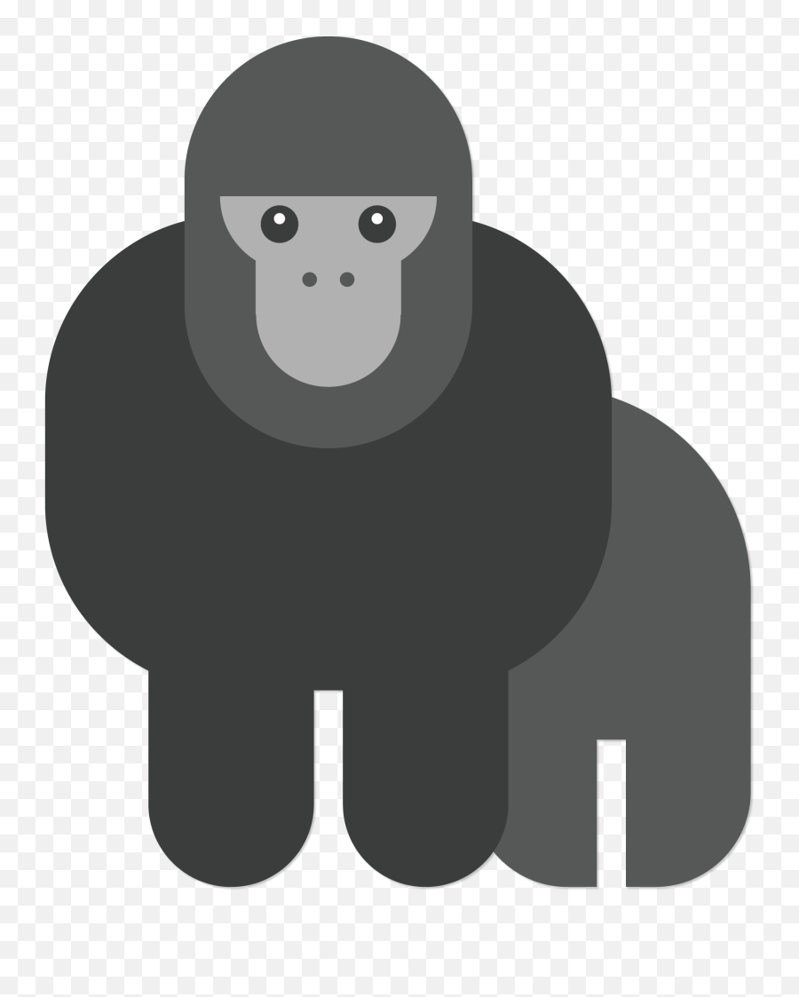 Gorilla Chimpanzee Orangutan Euclidean - Gorillas Emoji,Ape Emoji