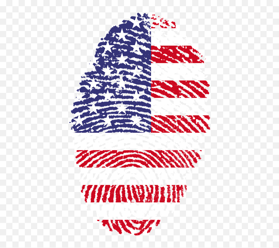 United States Fingerprint Flag - Red White And Blue Finger Print Emoji,Country Flag Emoji