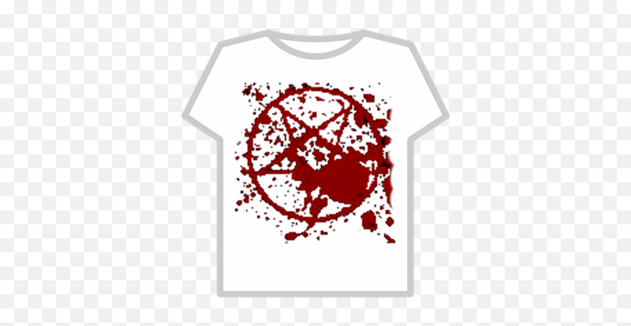 Splattered Bloody Pentagon - Girl T Shirt For Coloring Emoji,Pentagon Emoji