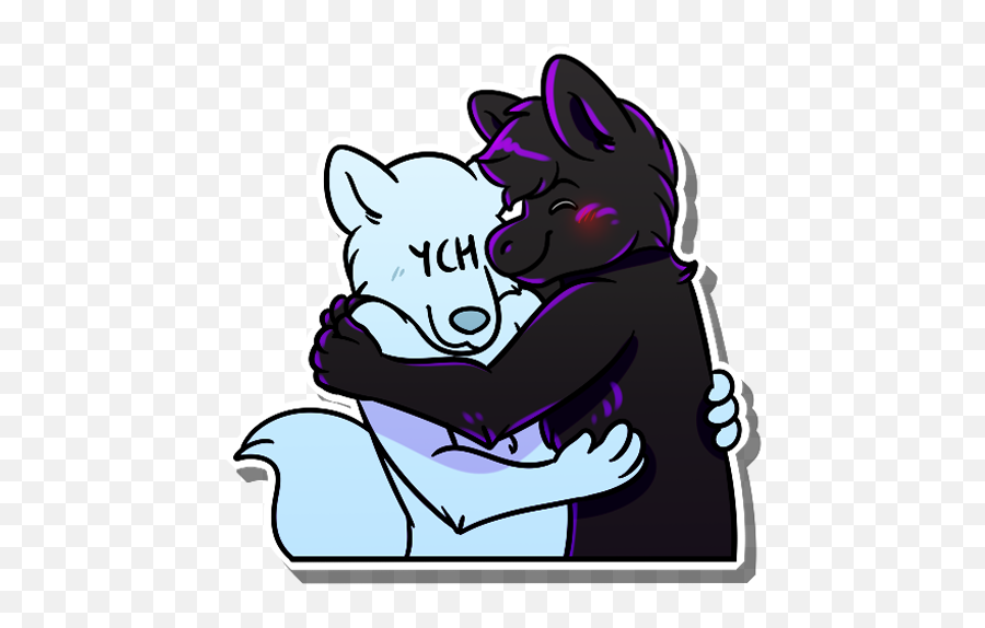 Wolfgal Vladdy Kingdgrizzleawoochat - Awoochat Cartoon Emoji,Skype Hug Emoji