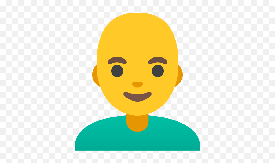 Bald Emoji - Hombre Con Cabello Rizado Animado,Person Emoji