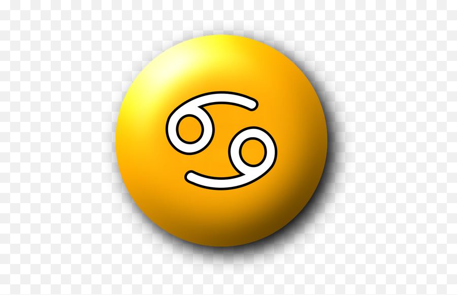 Yellow Cancer Symbol - Emoticon Emoji,Peace Emoticon
