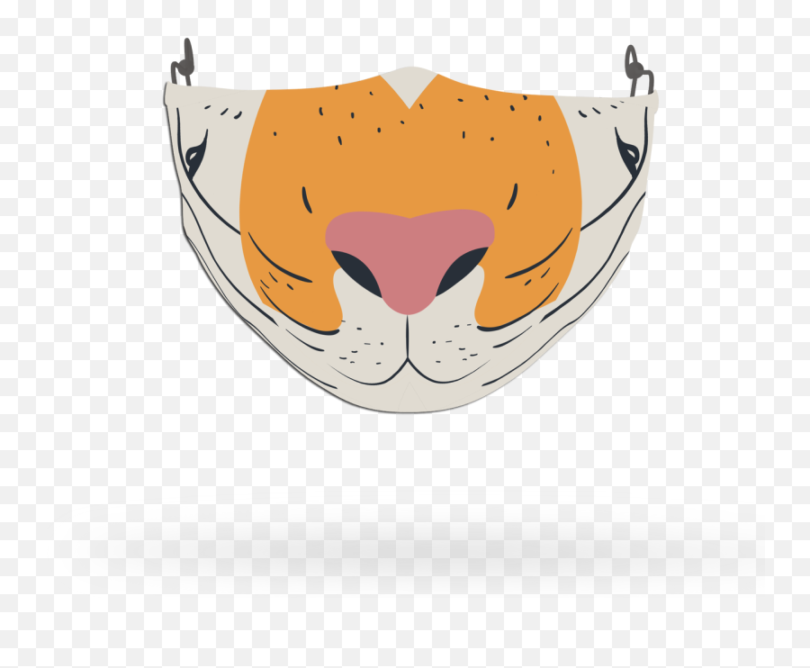 Kids Tiger 2 Face Covering Print - Fang Emoji,Monkey Emoji Covering Mouth