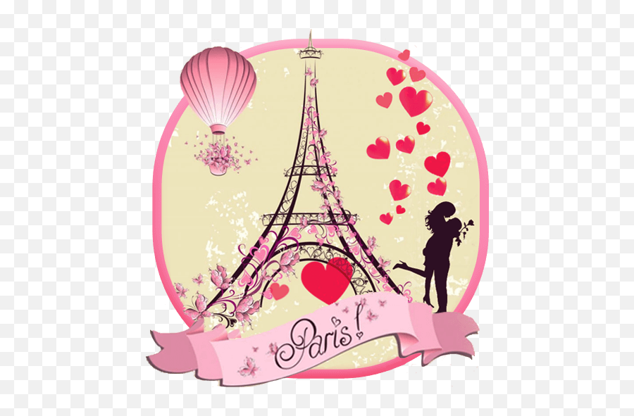 Paris Eiffel Tower Love Theme 114 Apk Download - Paris Couple Emoji,Is There An Eiffel Tower Emoji