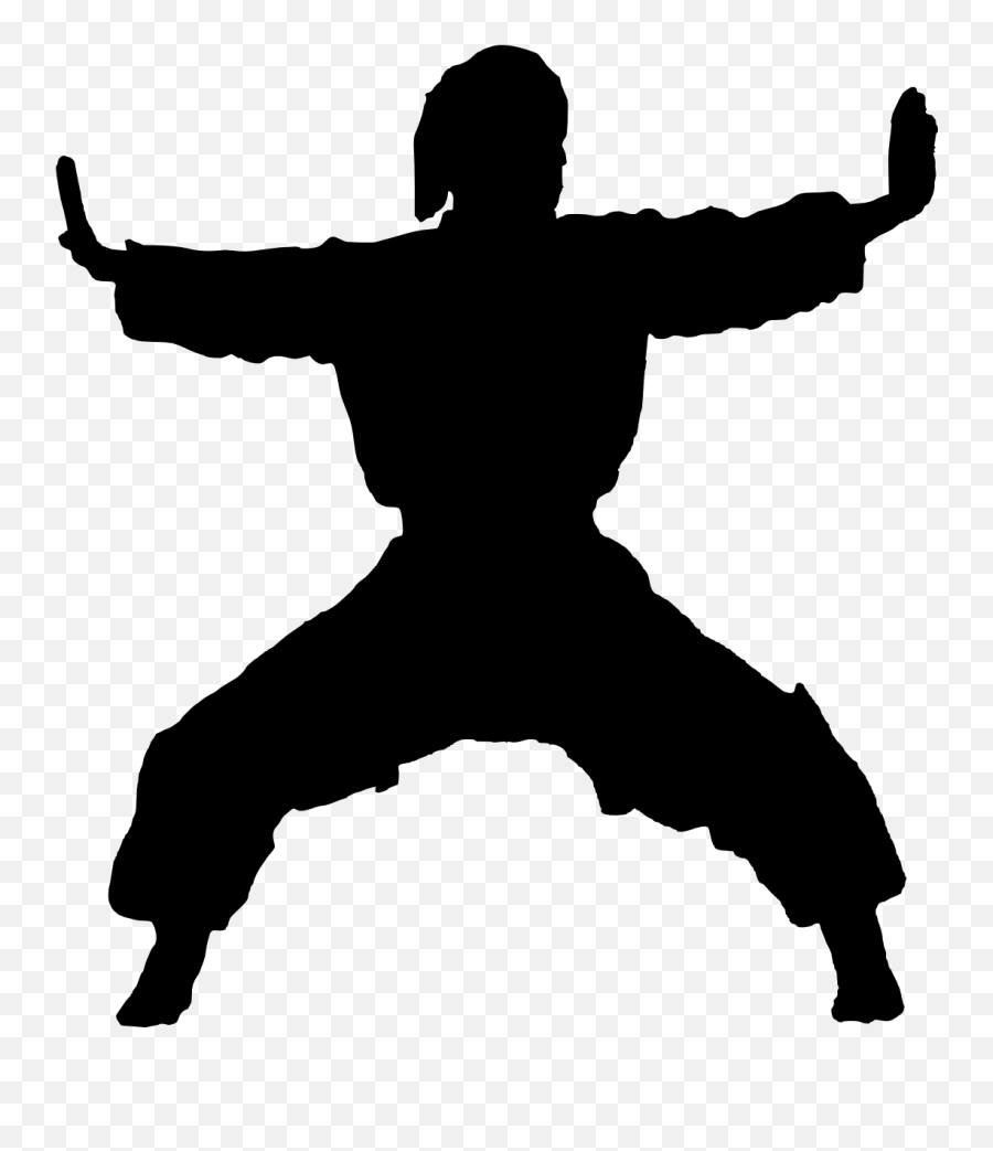 Karate Martial Arts Clip Art - Karate Silhouette Png Emoji,Martial Arts Emoji