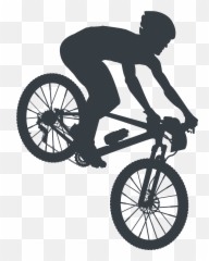 Cycling Mtb Mountainbike - Person Riding Bicycle Silhouette Emoji
