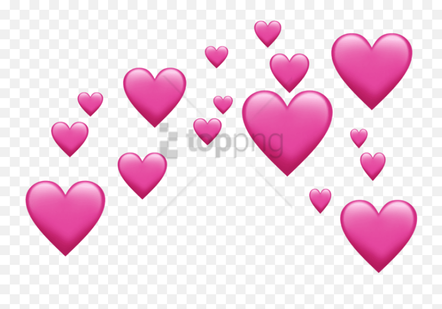 Free Png Pink Emoji Hearts Png Image With Transparent - Heart Emojis Transparent Background,Heart Emoji Meme