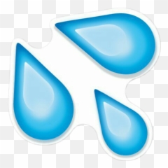 Emoji Stickers Tumblr Cute Water Blue - Squirt Png