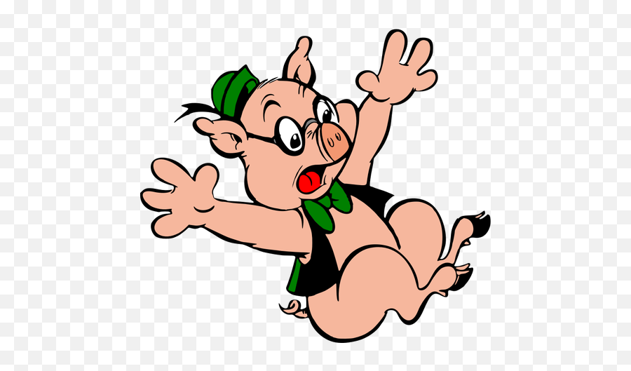 Falling Pig Image - Falling Cartoon Pig Png Emoji,Falling Star Emoji