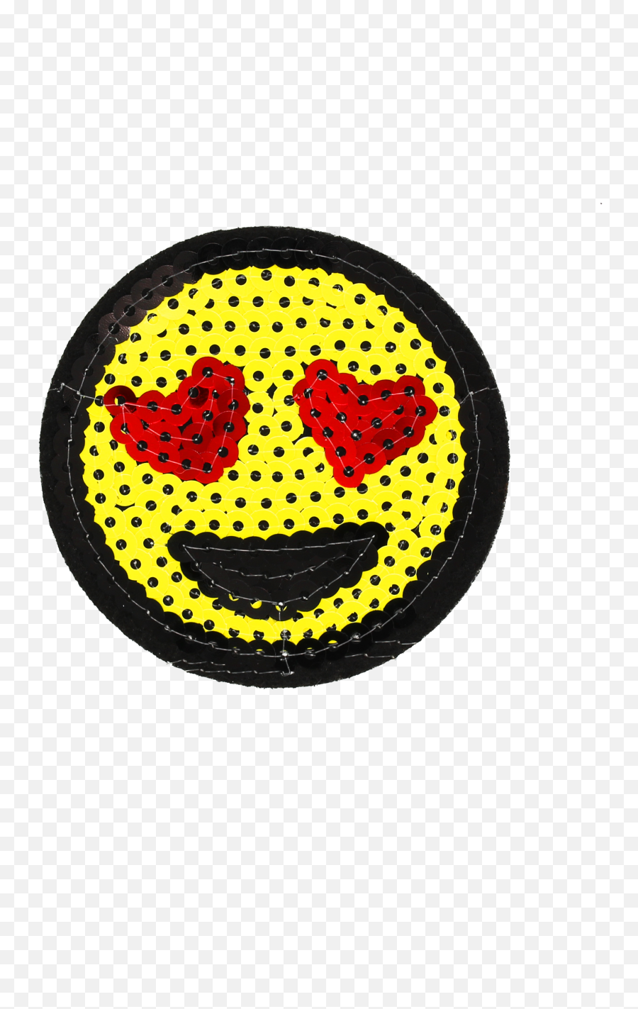 Sequins Smiley Face With Heart Shape - Gasthaus Pillhofer Emoji,Heart Shaped Eyes Emoji