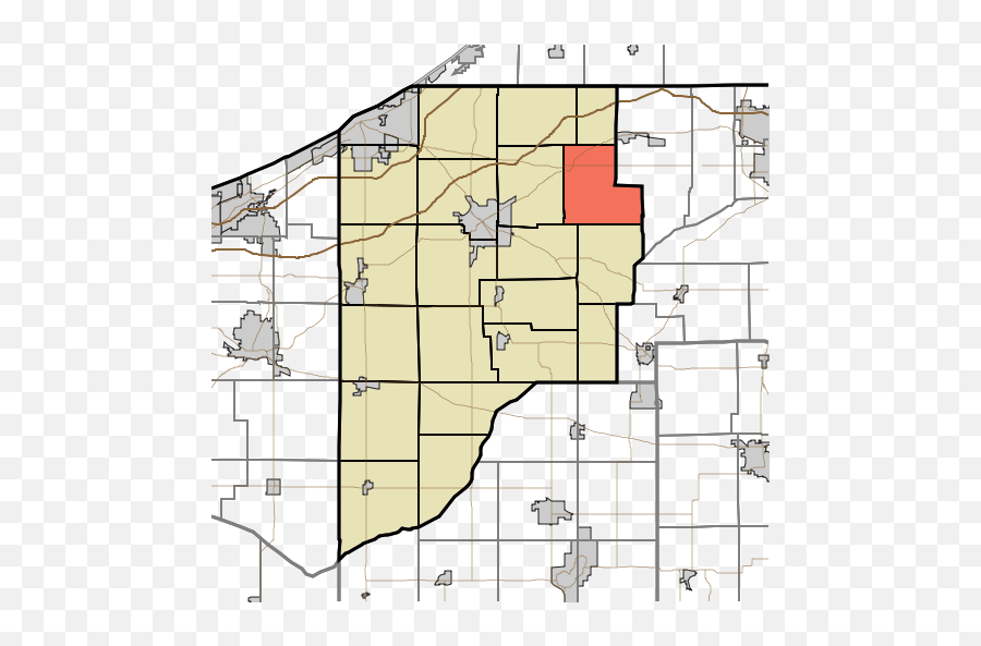 Map Highlighting Wills Township - Laporte Pleasant Township Map Emoji,Indiana Emoji