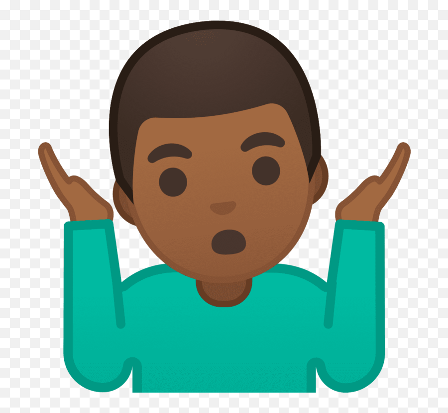 Download Free Png Man - Black Shrugs Emoji,Different Skin Color Emojis