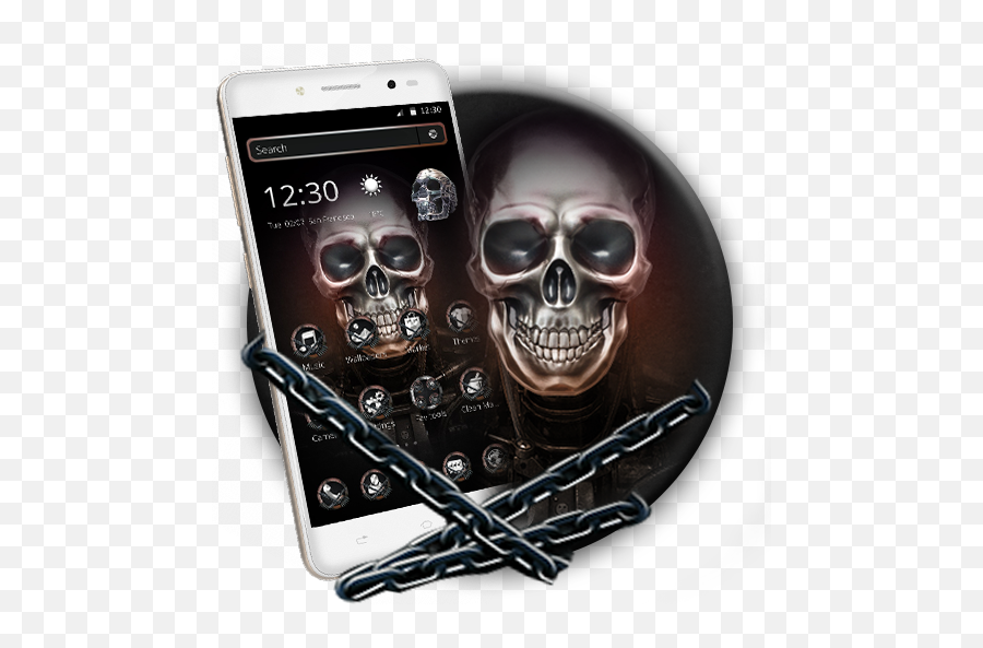 Rock Metal Skull Theme - Skull Emoji,Skeleton Emoji