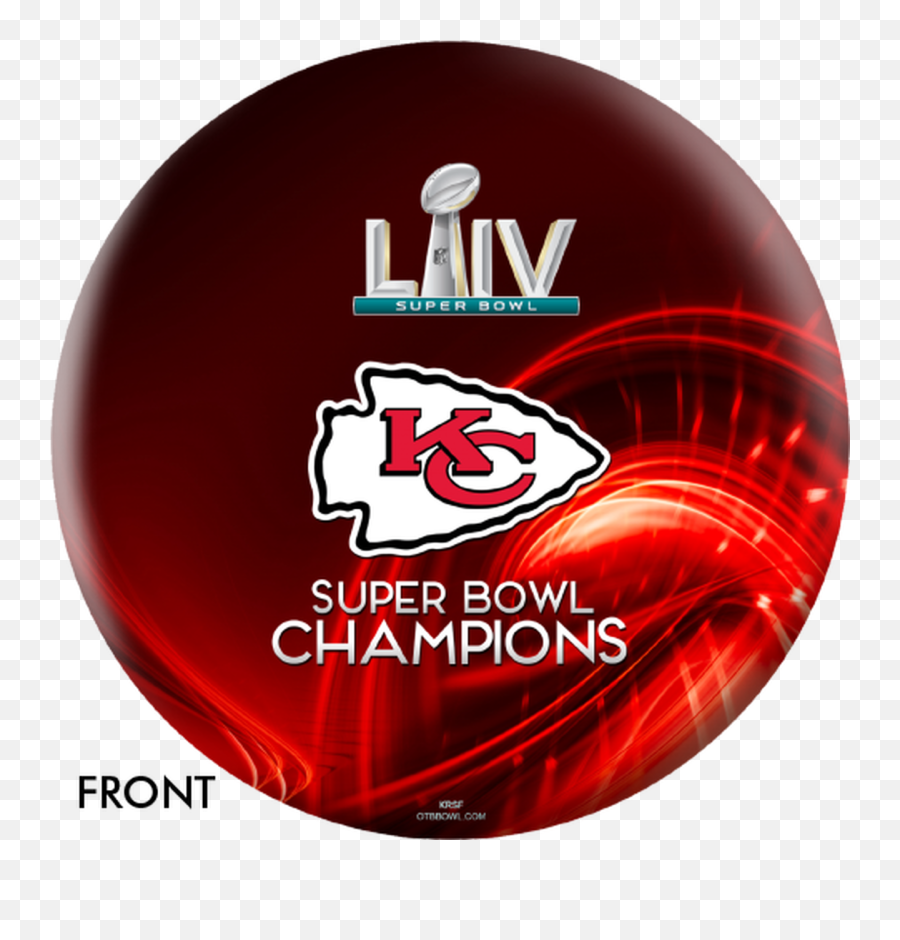 Ottb Kansas City Chiefs Bowling Ball Super Bowl 54 Champions - Red Emoji,Adults Only Emoji Free