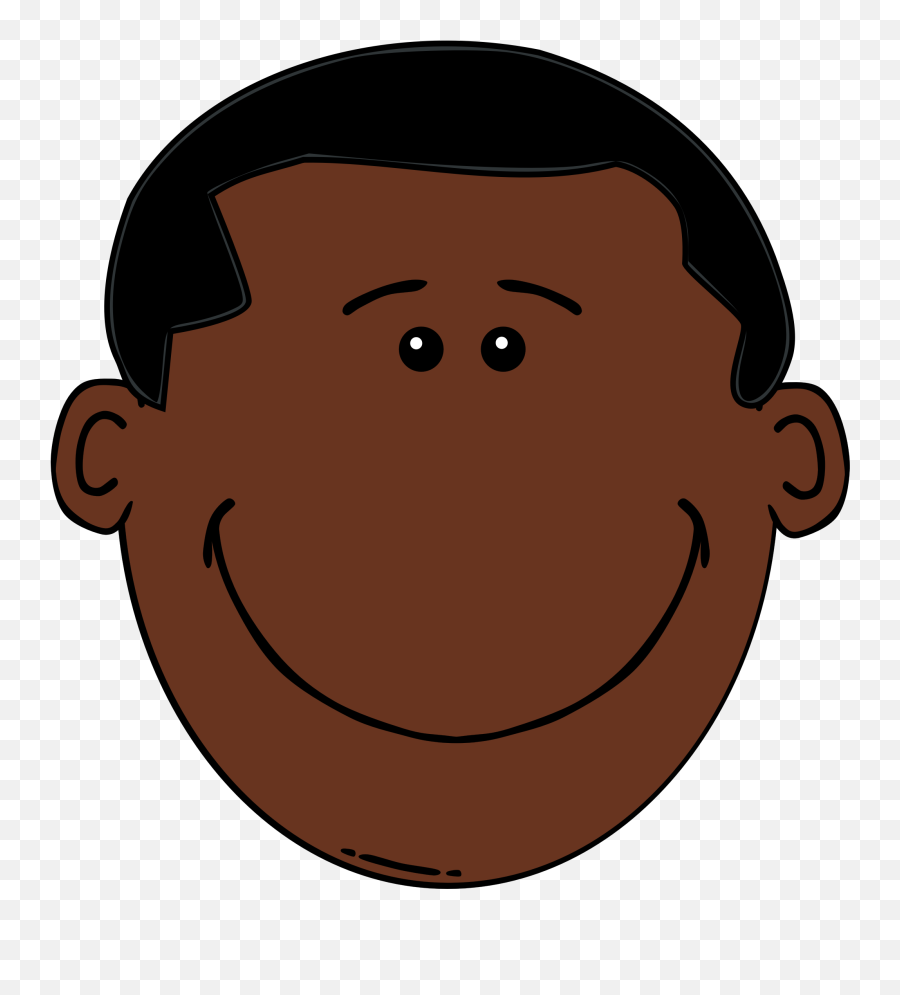 Black Person Clipart - African American Face Clipart Emoji,Black Guy Emoji
