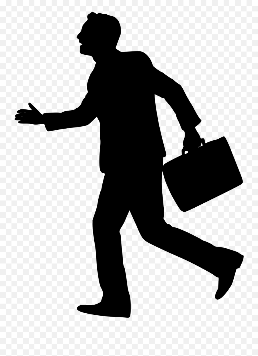 Businessman Silhouette Png - Transparent Background Businessman Clipart Png Emoji,Briefcase Emoji