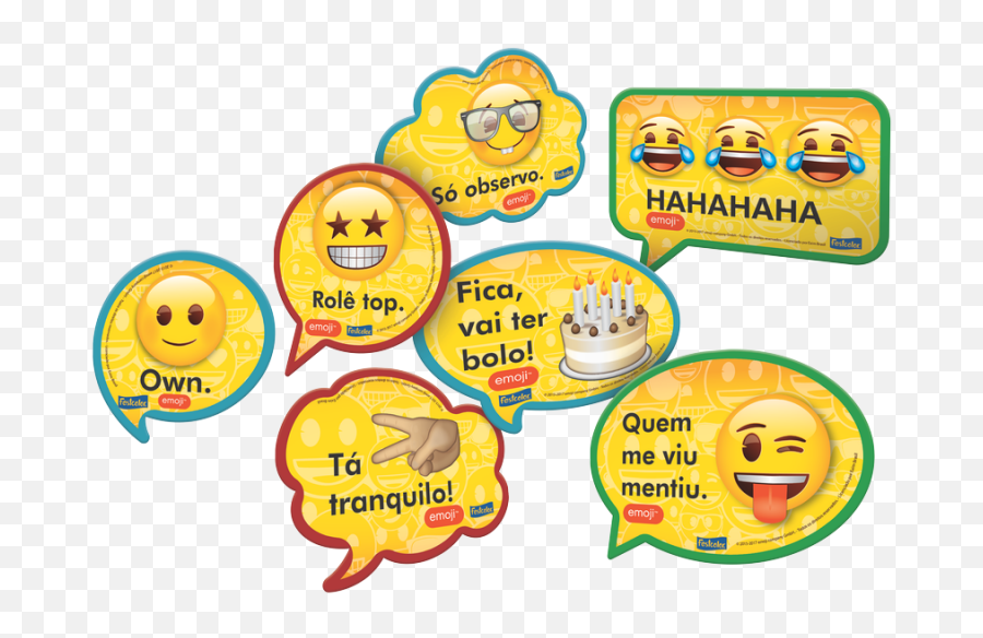 Kit Placas Emoji - Emoji Plaquinhas De Aniversario,Emojic