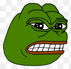 Angry Pepe Transparent Png Clipart - The Frog Emoji