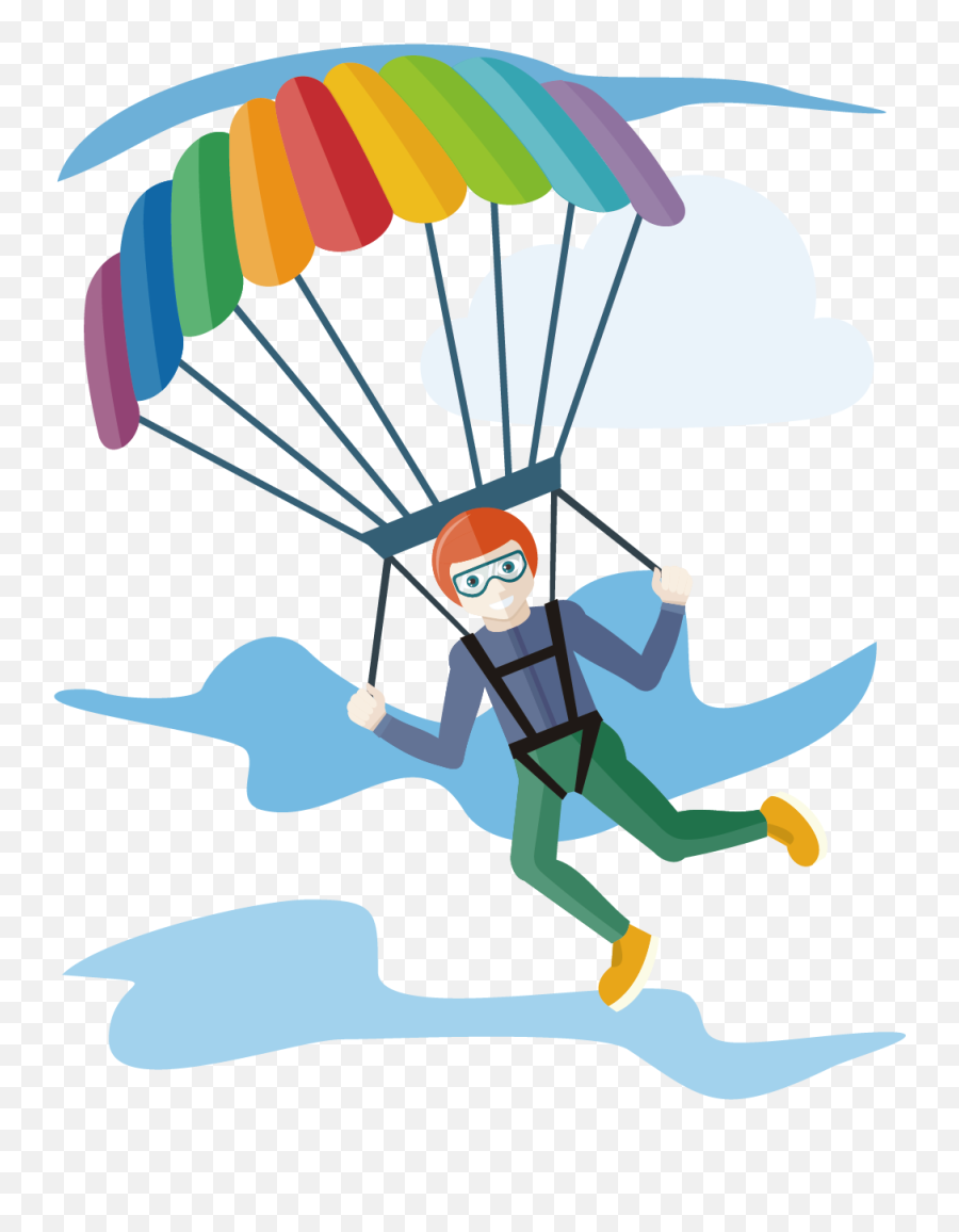 Parachute Clipart Transparent - Parachute Clipart Png Emoji,Skydive Emoji