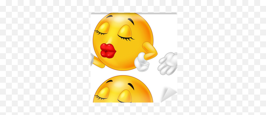 Papel Pintado Emoticon Sonriente Que Sopla Un Beso U2022 Pixers - Vivimos Para Cambiar Muah Kiss Emoji,Emoticon Beso