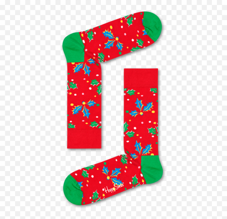 Happy Socks - Christmas Cracker Holly Gift Box Gift Boxes Happy Socks Cherries Emoji,Emoji Stocking