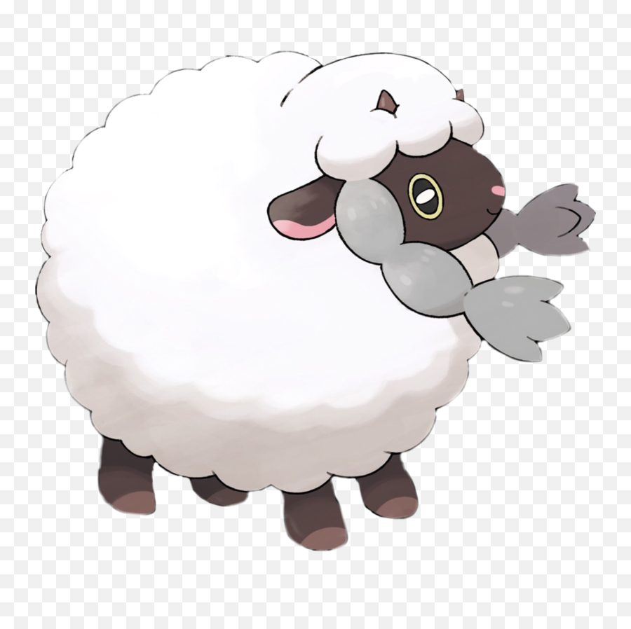 Pokemon Wooloo Sheep Sticker - Pokemon Sun Moon Wooloo Art Emoji,Sheep Emoji