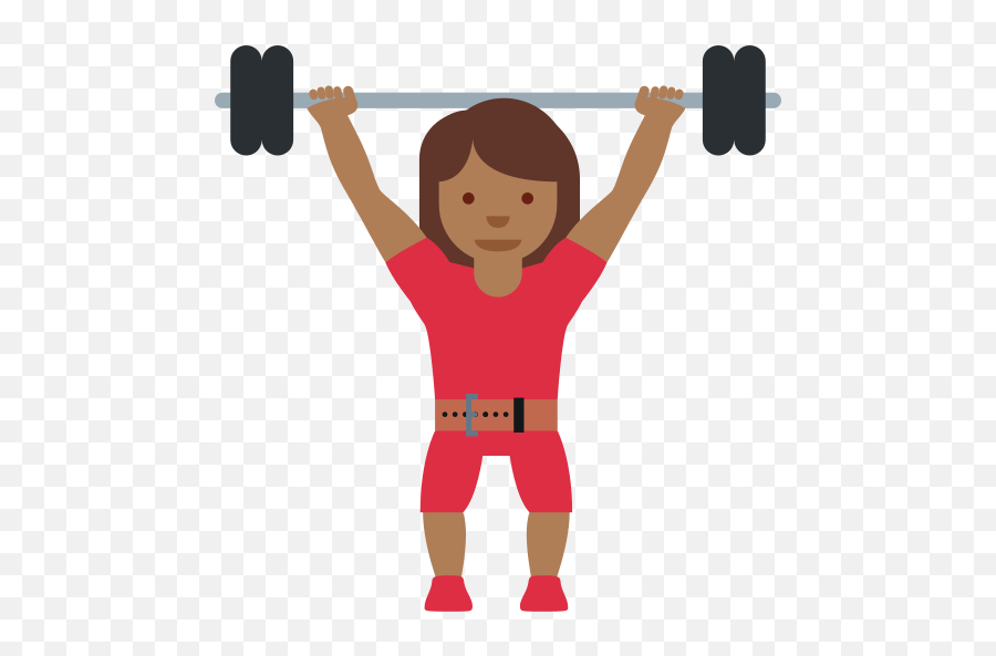 Medium - Person Lifting Weight Emoji,Workout Emoji