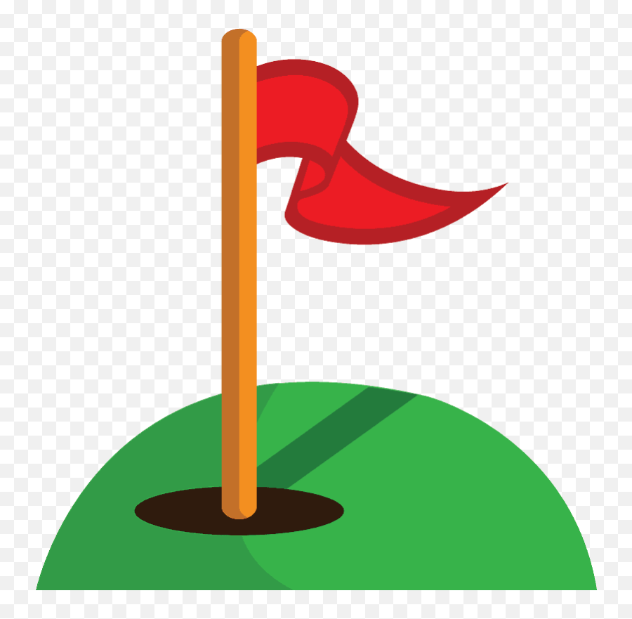 Flag In Hole Emoji Clipart - Vertical,Hole Emoji