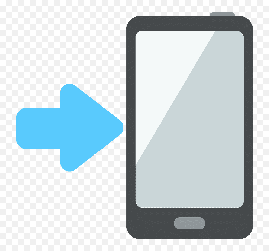 Mobile Phone With Arrow Emoji Clipart Free Download - Phone Icon Png Emoji,Phone Emojis