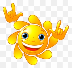 Smiley clipart flower Transparent FREE for - Cute Sun Emoji
