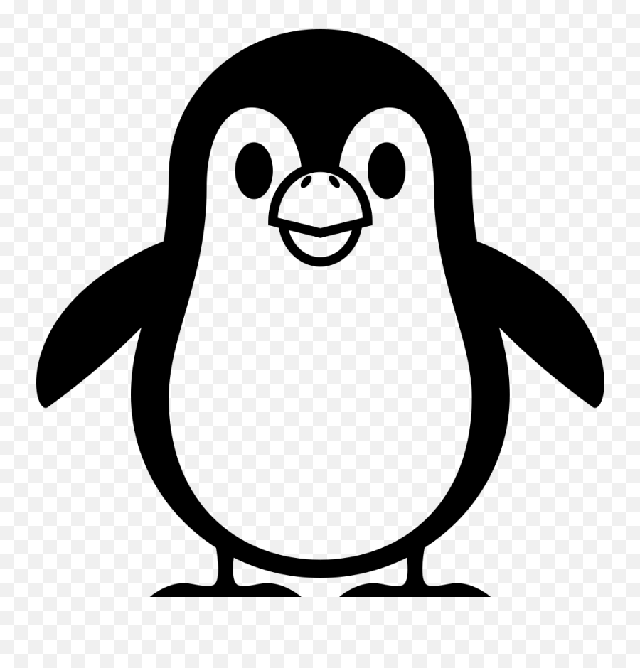 Emojione Bw 1f427 - Penguin Emoji Png,Black Bird Emoji