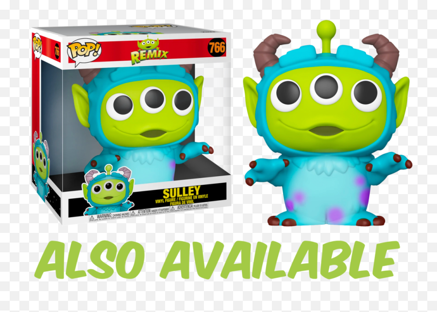 Funko Pop Pixar - Alien Remix Mater 764 Funko Pop Alien Remix Sulley Emoji,Wwe Emoticon