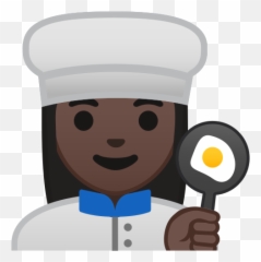 Dark Skin Tone Emoji - Emoji Chef Png,Frying Pan Emoji