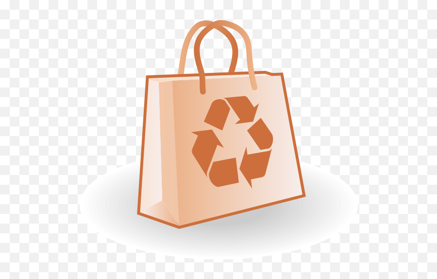 Recycling Paper Bag - Mobius Loop With Number Emoji,Kawaii Emoticon