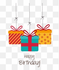 Christmas Happy Birthday Png Png Files - Birthday Gifts Clipart Png Emoji,Emoji Birthday Presents
