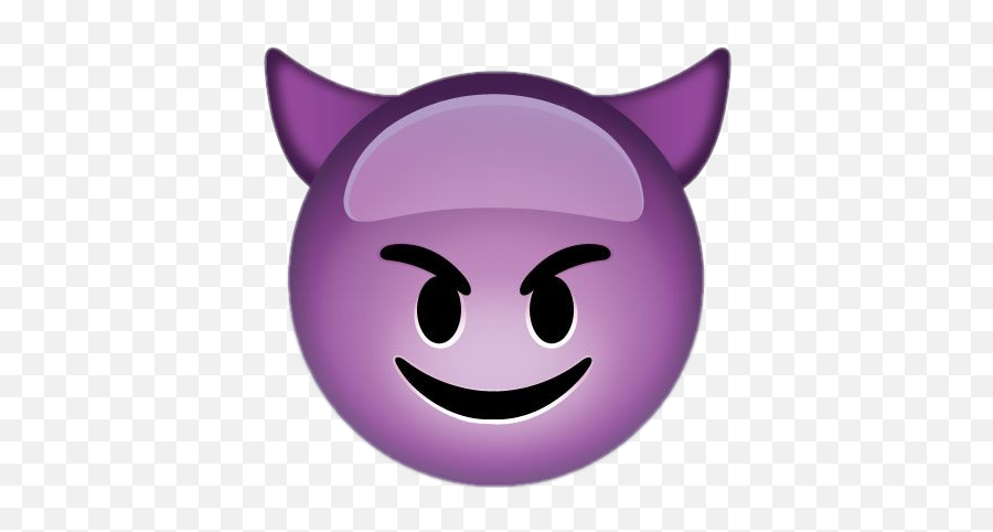 Class Emoji Sticker Like Demon Purpl - Devil Emoji Png,Class Emoji