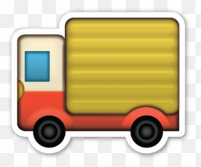 Delivery Truck - Fire Emoji Clipart