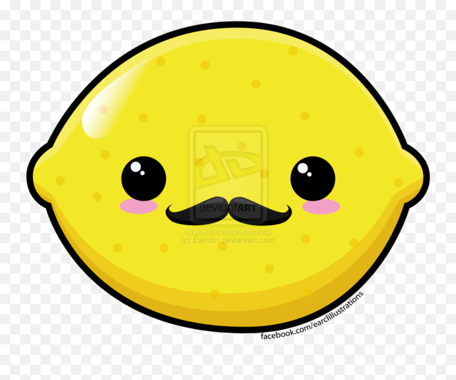 Lemon - Lemon Drawing Emoji,Kik Avocado Emoji