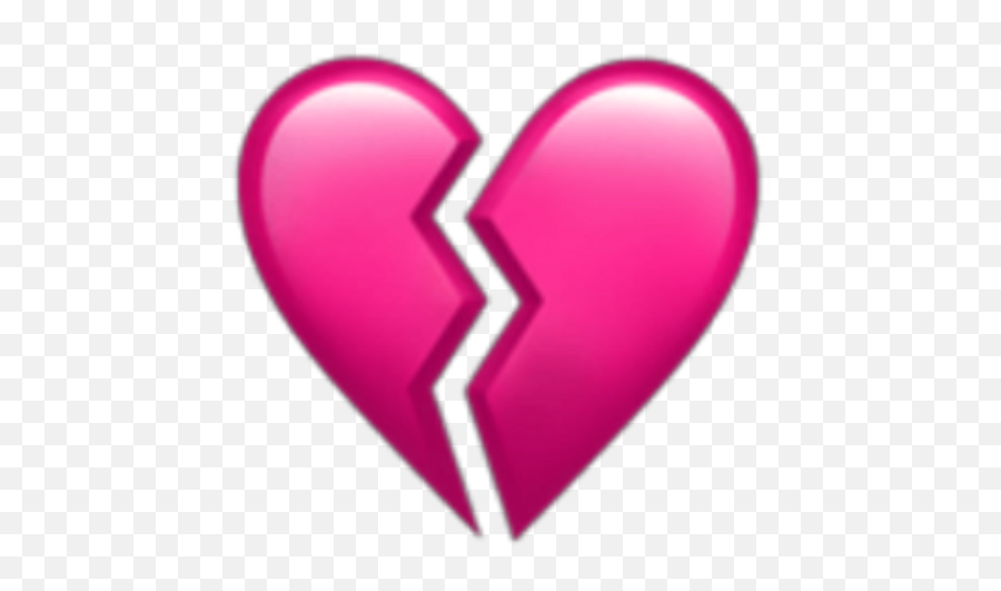 Pink Broken Heart Emoji Overlay Edit Shattered Brokenhe - Heart,Double Heart Emoji