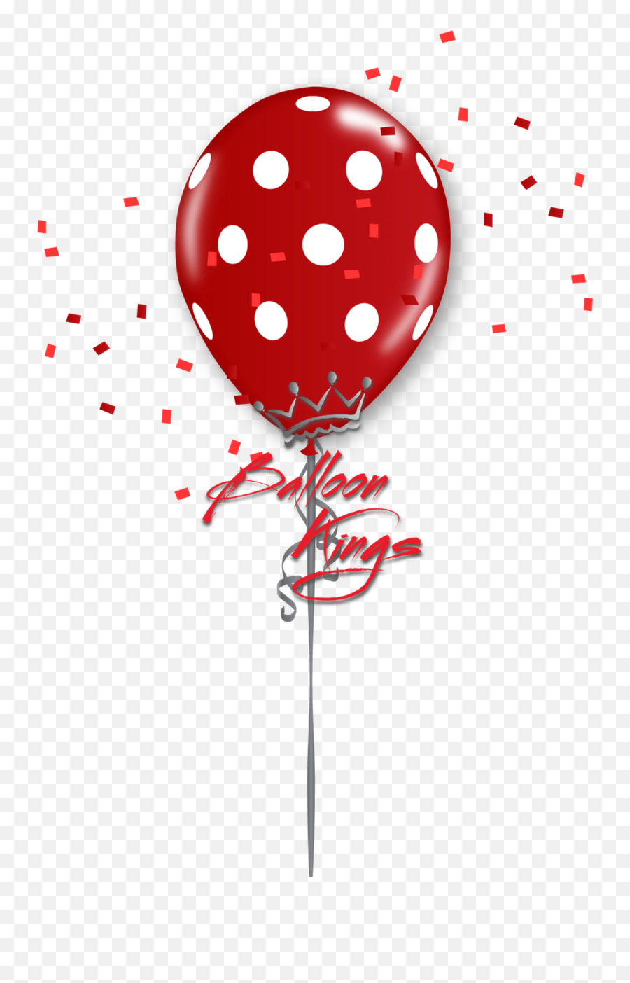 11in Red Polka Dots - Transparent Christmas Balloons Png Emoji,Red Balloon Emoji