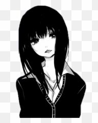 Lunch Room Rumble - Anime Girl Black And White Emoji,Anime Emotions Faces
