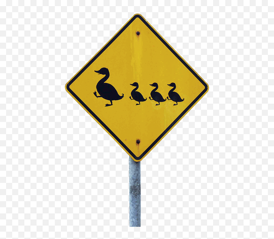 Shield Traffic Sign Caution Ducks - False Accusations Emoji,Traffic Light Caution Sign Emoji