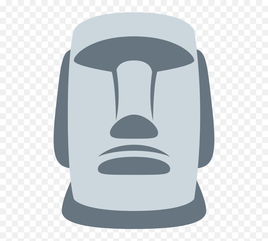 Twemoji 1f5ff - Moai Emoji Twitter,Men's Emoji Shirt