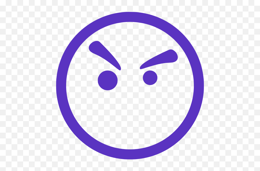 Svg Mad Emoticon Emotion Expression - Smiley Face Clip Art Emoji,Mad Emoticon