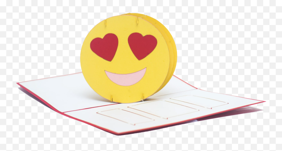 Love Emoji Pop Up Card - Smiley,Anniversary Emoji
