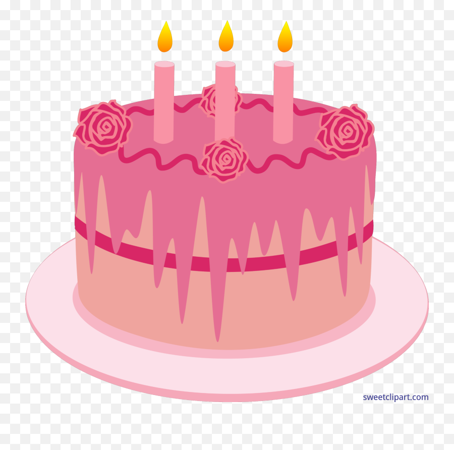 Birthday Cake Candles Strawberry Clip - Tillykke Gamle Jas Emoji,Cake Emoticons