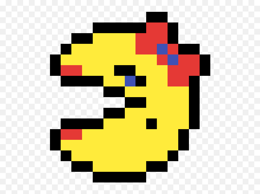 Pixilart - Pac Man Girl By Abbeworld Boo Mario Pixel Art Emoji,Pac Man Emoji