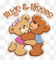 Hugging Bear Hug Clipart - Hugs And Kisses With Bears Emoji,Bear Hug Emoji