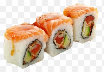 Sushi Roll Sushiroll Fish Food Dinner - Transparent Png Emoji